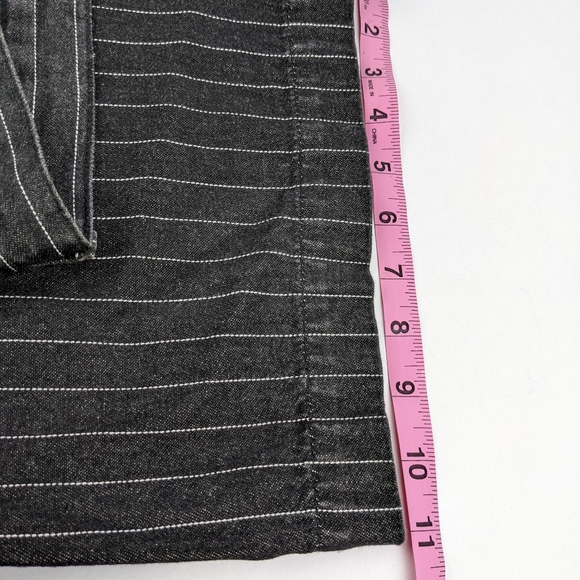 Lauren Jeans Co Ralph Lauren Womens 16 Striped Jeans Pinstripe with Wide Leg - Picture 8 of 8